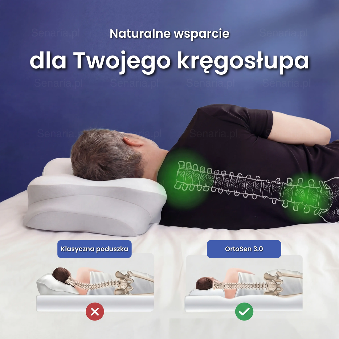 Poduszka OrtoSen 3.0 - Nowy Wymiar Komfortu