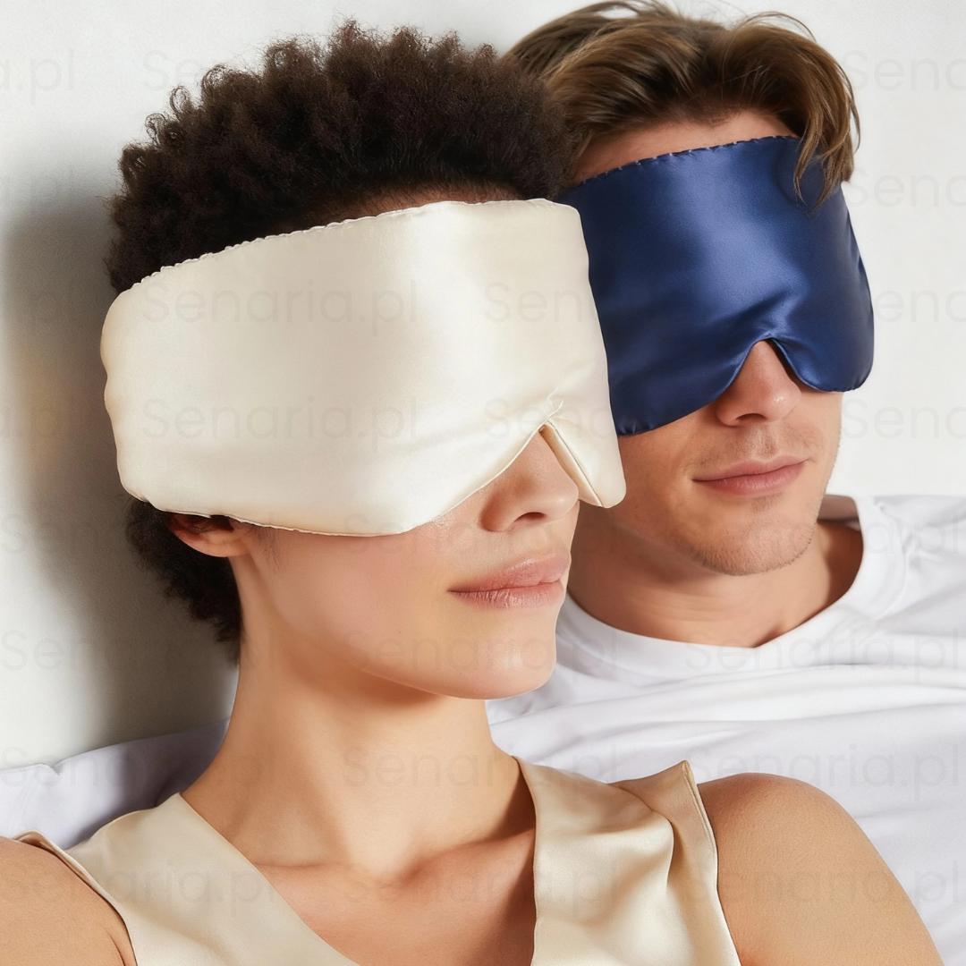 SenLuxe - Satynowa Opaska do snu