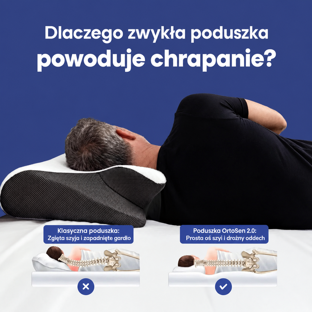 Poduszka OrtoSen 2.0 – Cicha Noc bez Chrapania - grafika 5