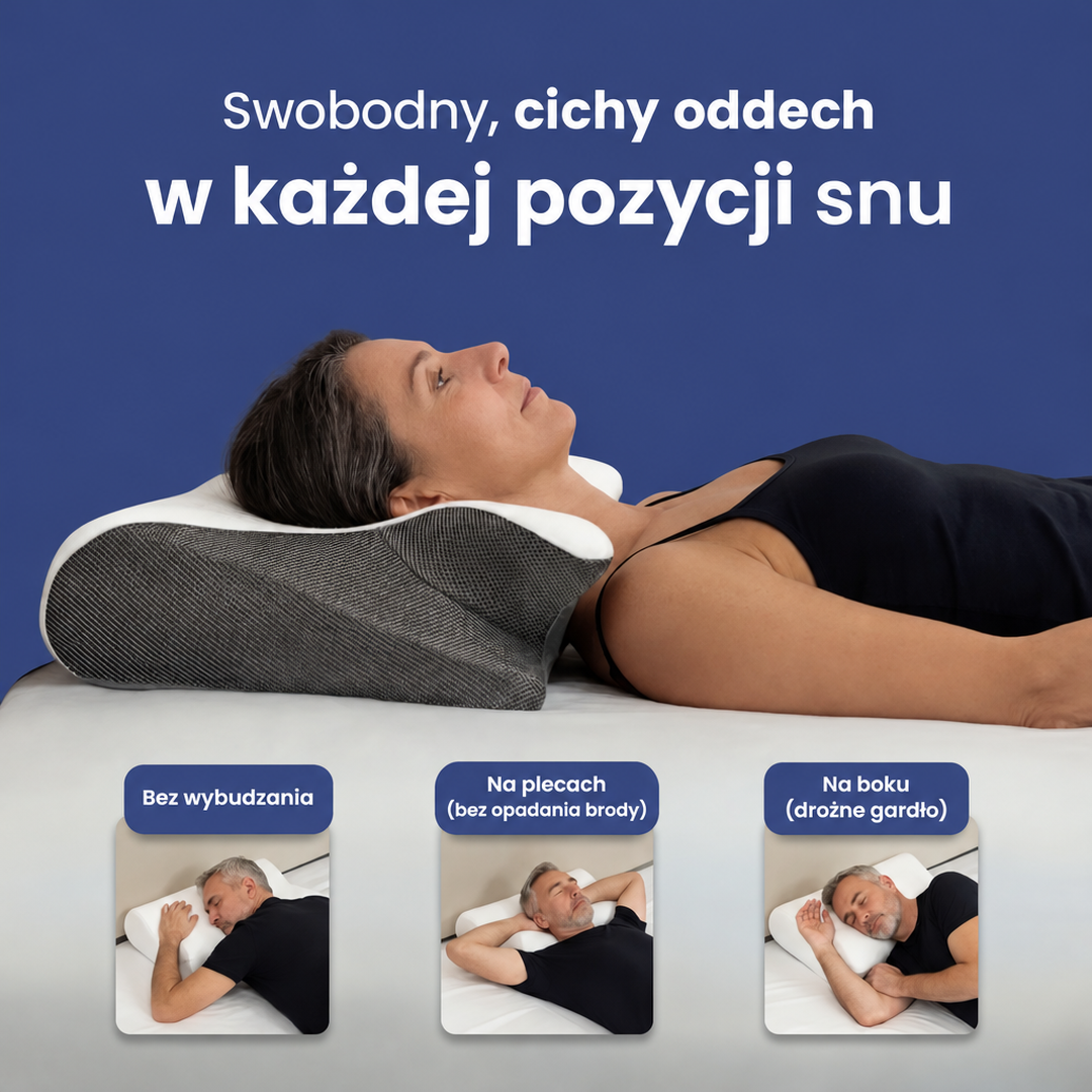 Poduszka OrtoSen 2.0 – Cicha Noc bez Chrapania - grafika 6