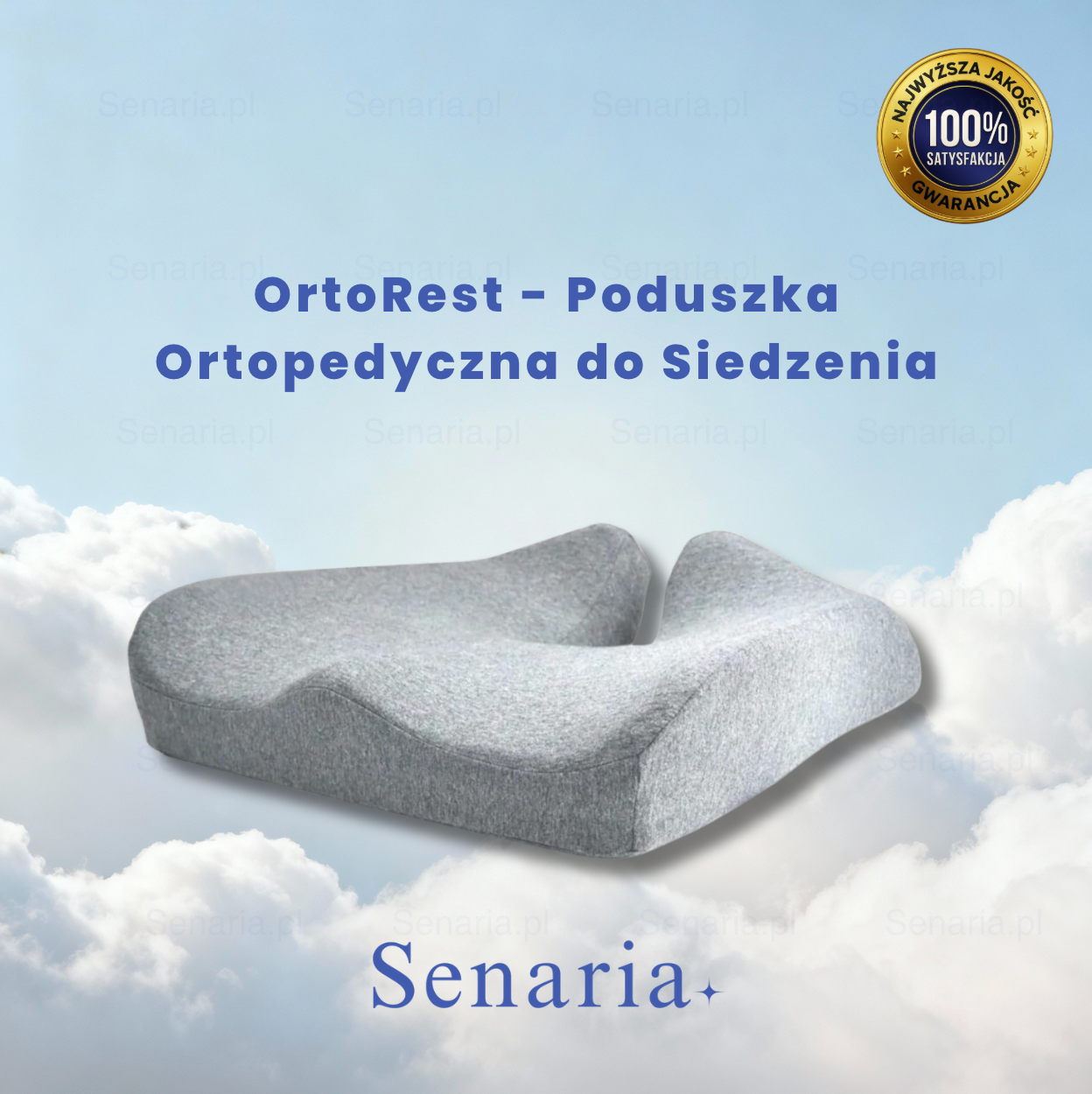 OrtoRest - Poduszka Ergonomiczna do Siedzenia
